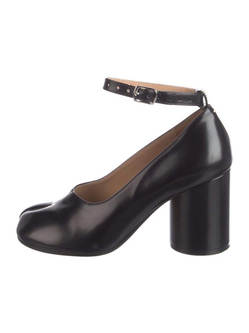 Maison Margiela Patent Leather Mary Jane Tabi Pump Black Size 37